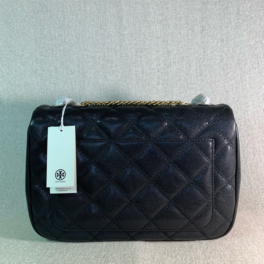 NEW Tory Burch Willa Black Leather Large Convertible Shoulder Bag/Crossbody Bag - Picture 6 of 16